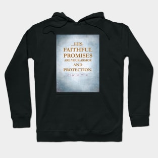 His faithful promises are your protection Psalm 91:4 Hoodie